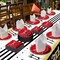 50 Guests Graduation Party Plates Napkins Red 2025 Congrats Grad Tableware Set Class of 2025 Party Supplies Disposable Plates Napkins Forks for Grad Party Decorations